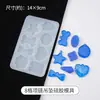 Molde para Colgante de Pegamento de Cristal DIY Molde de Silicona Cúbico Molde para Colgante de Suéter Molde para Colgar Molde para Collar
