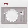 Jogo Americano Estilo Ocidental Tapete de Isolamento Térmico Tapete de Mesa de Jantar Nórdico Antiderrapante Anti-Queimadura Tapete para Tigela Tapete de Prato de PVC Porta-Copo Tamanho Grande para Uso em Hotel e Casa