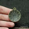Accesorios de Colgante de Cobre Puro Bagua Palacio de los Nueve Palacio Tai Chi, Artículos Decorativos, Joyería DIY