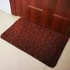 Tapete Simples de Coral Fleece Hidrofílico Cor Sólida para Porta de Banheiro Tapete de Entrada Tapete Hidrofílico para Pés Tapete de Cozinha Personalização