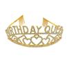Acessórios de Cabelo Cruzados com Brilho Diamante Carta de Amor Coroa Tiara com Letras de Strass Coroa de Amor Tiara para Festa de Aniversário Joias