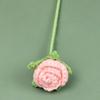 Productos Terminados Transfronterizos, Flores Tejidas a Mano, Ramo de Hilo de Tulipán Individual, Recuerdo, Decoración Tejida, Flores Artificiales al por Mayor