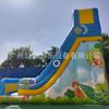 Castillo Inflable Exterior Trampolín Grande Cuadrado Parque Castillo Travieso para Niños Exterior Tobogán Cancha Fabricantes de Castillo Travieso