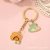 Regalo para el Festival de Mediados de Otoño, llavero de aleación con esmalte, colgante de luna con conejo de jade Chang'e estilo antiguo, accesorio para mochila y llaves de coche