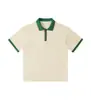 Camisa polo de verano con solapa, peso pesado 240G, algodón perlado, cuello de contraste, manga corta, para hombre, japonesa, fresca, simple, casual, manga media