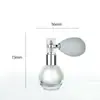 Venta Directa de Fábrica Botella con Bolsa de Aire en Spray de Polvo Botella de Perfume Botella de Spray de Polvo Exquisita Girada a Mano de Alto Brillo Botella de Vidrio con Spray de Perfume