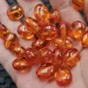 Contas Soltas Formato Ruyi Planas Âmbar Sintético Contas Cilindricas Âmbar Sintético Contas Espaçadoras para Pulseira Colar DIY Acessórios de Joias