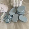 Cor Creme com Espelho ~ Ins Simples Caixa para Lentes de Contato Caixa Acompanhante Caixa para Lentes de Contato Portátil Kj286