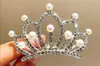 Peine para el Cabello con Corona de Pedrería para Niñas Tiara de Corona Elegante de Princesa Peine para Niña Pasador para el Cabello de Niña Peine para el Cabello de Actuación