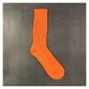 Calcetines Grues Cálidos de Color Sólido de Doble Aguja de Hilo Grueso Marca de Moda Otoño e Invierno Calcetines Deportivos Holgados de Algodón Puro Unisex Verde Fluorescente