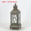 Suporte de Vela Retrô Europeu Lanterna à Prova de Vento Arte em Ferro Oca de Chão Mini Lanterna Estilo Casa Americana Ornamento de Iluminação para Caminho de Pátio