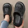 Zuecos de verano para mujer para exteriores, sandalias de playa, pantuflas cerradas antideslizantes de EVA, venta al por mayor de verano para mujer