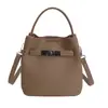 Bolso Cubo de Mano Simple y Elegante para Mujer, Bolso de Hombro Retro, Bolso Cruzado Casual para el Día a Día, Bolso con Diseño Único de Nicho