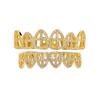 Estilo Hip-hop Cruz Personalizada Hueca Full Diamante Tian Zi Ge Zirconia Seiko Aparatos de Ortodoncia Venta Caliente de Amazon Nuevos Productos