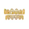 Transfronterizo Amazon Europeo y Americano Estilo Hip-Hop Forma de Cruz Hueca Completamente Diamantada Circonita Brackets Dentales Venta Caliente Halloween Boutique Accesorios Rap