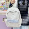Mochila de estilo casual y simple para estudiantes mujeres, gran capacidad, ligera, versátil, mochila diaria estilo universitario 2026