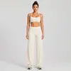 Conjunto de ropa deportiva transfronterizo con hermoso sujetador deportivo de cuello halter en la espalda, conjunto de yoga de secado rápido para correr al aire libre, ciclismo y Pilates