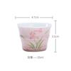 Taza de té de kung fu con orquídea pintada a mano pura Mi Yan, taza de degustación de té de bambú de cerámica creativa, taza de té de baldosas finas, taza individual para el hogar