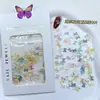 Manicure Francesa Mini Laço Branco Pérola Fita Perolada Laço com Pérola Artificial Joias de Unha Laços de Gelatina