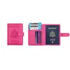Porta-Passaporte PU Anti-Desmagnetização Capa de Passaporte Etiqueta de Bagagem Amazon Bolsa para Documentos Porta-Cartões Protetor de Cartão Personalização Transfronteiriça