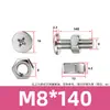 Tornillo y Tuerca Combinación de Dos Piezas para Máquina de Mascarillas y Luminarias, Acero Inoxidable 304 Tornillo y Tuerca