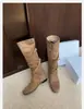 Aumento de Altura 2026 Botas Vaqueras Planas de Tira Cruzada de Moda Punta Redonda Caña Media Botas de Caballero Botas Largas Botas Holgadas para Mujer