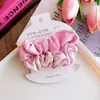 Scrunchie de Ponytail a Cuadros Versátil Azul Dulce y Rosa para Niña, Scrunchie de Lazo de Lunares Estilo Coreano