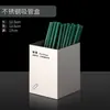 Portavasos de Papel de Acero Inoxidable Comercial, Estante Multifuncional de Almacenamiento para Cafetería, Portavasos, Popotes y Servilletas para Tienda de Té de Leche