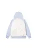 Blusa com Capuz Color Block de Gato Fofo Estilo Americano com Velcro para Mulheres 2025 Outono Nova Jaqueta de Baseball Versátil