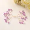 Moda Coreana Ramas de Flores de Cristal Ramas de Árbol Bilaterales DIY Hecho a Mano Cristal Retorcido Accesorios para el Cabello Antiguos Tocado Accesorios para Ropa