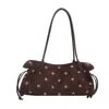 Bolsa de Cubo de Mano Estilo Coreano Dulce al por Mayor Bolsa para Mujer 2026 Otoño Nuevo Bolso de Hombro Plisado de Lunares Bolso de Axila de Moda