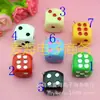 8081-diy jóias acessórios resina dice cor brincos saco pendurado chaveiro acessórios material atacado