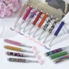 Pincel para Manicura Incrustado con Diamantes Transfronterizo, Nuevo Pincel para Manicura Incrustado con Diamantes en Forma de Abanico, Pincel para Uñas Opcional en 2 Colores