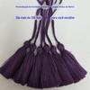 Direto da fábrica roxo 5CM fio de poliéster borla borla borla roupa borla acessórios Shenzhen Xangai Pequim