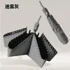 Paraguas automático ultraligero de 6 varillas plegable de tres secciones con protección solar y sombrilla de goma negra para mujer, paraguas de bolsillo portátil tipo lápiz, fabricantes en stock, estampado
