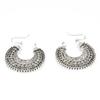 Pendientes de estilo retro europeo y americano, estilo bohemio étnico, con forma de abanico hueco tallado para mujer.