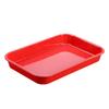 Xyt bandeja para comida cocinada plato marinado carne marinada cuello de pato marinado plato de exhibición plástico melamina color rectangular comercial plato frío