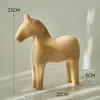 Material de Pintura DIY Embryón de Madera para Comestibles Adornos de Animales Lindos Decoración de Escritorio para el Hogar Embryón Blanco Embryón Rugoso Original
