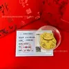 Pegatinas para Teléfono Móvil de Oro Puro 999, Pegatinas Doradas de Gato de la Suerte, Láminas Doradas del Dios de la Riqueza, Imanes para Refrigerador que Atraen la Riqueza, Regalos Creativos al por Mayor