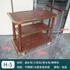 Carrito de Comedor Comercial KTV de Hotel de Tres Niveles de Acero Inoxidable y Vidrio Carrito para Bebidas Carrito de Entrega de Comida para Salones Privados de Restaurante Carrito de Mano para Pasteles