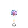 Borboleta Colorida Libélula Árvore da Vida Gato da Lua Pingente de Cristal Ornamentos Coloridos DIY Jardinagem Externa Pingente Decorativo