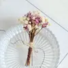 Ramo Mini de Flores Secas Transfronterizo de 12 cm, Flores Reales, Rosas, Gypsophila, Regalo, Ramillete, Decoración de Coche, Decoración Hecha a Mano