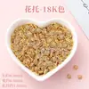 Cuentas Espaciadoras de Oro de 24K Alta Retención de Color Hechas a Mano Accesorios para Joyería DIY Cuentas Espaciadoras para Collar Pulsera Materiales Directo del Fabricante