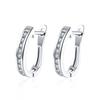 Pendientes de Zirconia de Oro K para Mujer, Modernos Clips para Orejas Incrustados de Diamantes, Accesorios Frescos de Moda Japonesa y Coreana Ake152