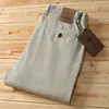 2024 Nuevo Tejido de Lujo Peinado Retro Lavado a la Arena Pantalones Largos Pesados Otoño e Invierno Rectos Casuales para Hombre