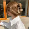 Pinza para el pelo de lazo estilo coreano para cabello voluminoso, pinza para el pelo con forma de corazón para la parte trasera de la cabeza, nuevo pinza de tiburón grande 2026 accesorio para el cabello