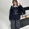 Conjunto de polo y sudadera de otoño para niña, nuevo y elegante atuendo informal estilo coreano 2026 para niños mayores, conjunto de dos piezas
