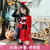 Disfraces Divertidos de Halloween para Niños Atuendos de Circo y Carnaval para Niñas Disfraz de Chica Joker Vestido de Harley Quinn