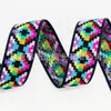 Fábrica, lote pequeño, hecho a medida, nailon, nailon real, banda elástica de cintura de seda spandex de alta elasticidad para ropa interior, banda elástica con letras jacquard en el dobladillo de la falda