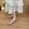 Elegantes zapatos Mary Jane huecos para mujer, nuevo estilo de verano 2026, elegantes zapatos planos de suela para el trabajo, zapatos bajos de estilo francés para mujer